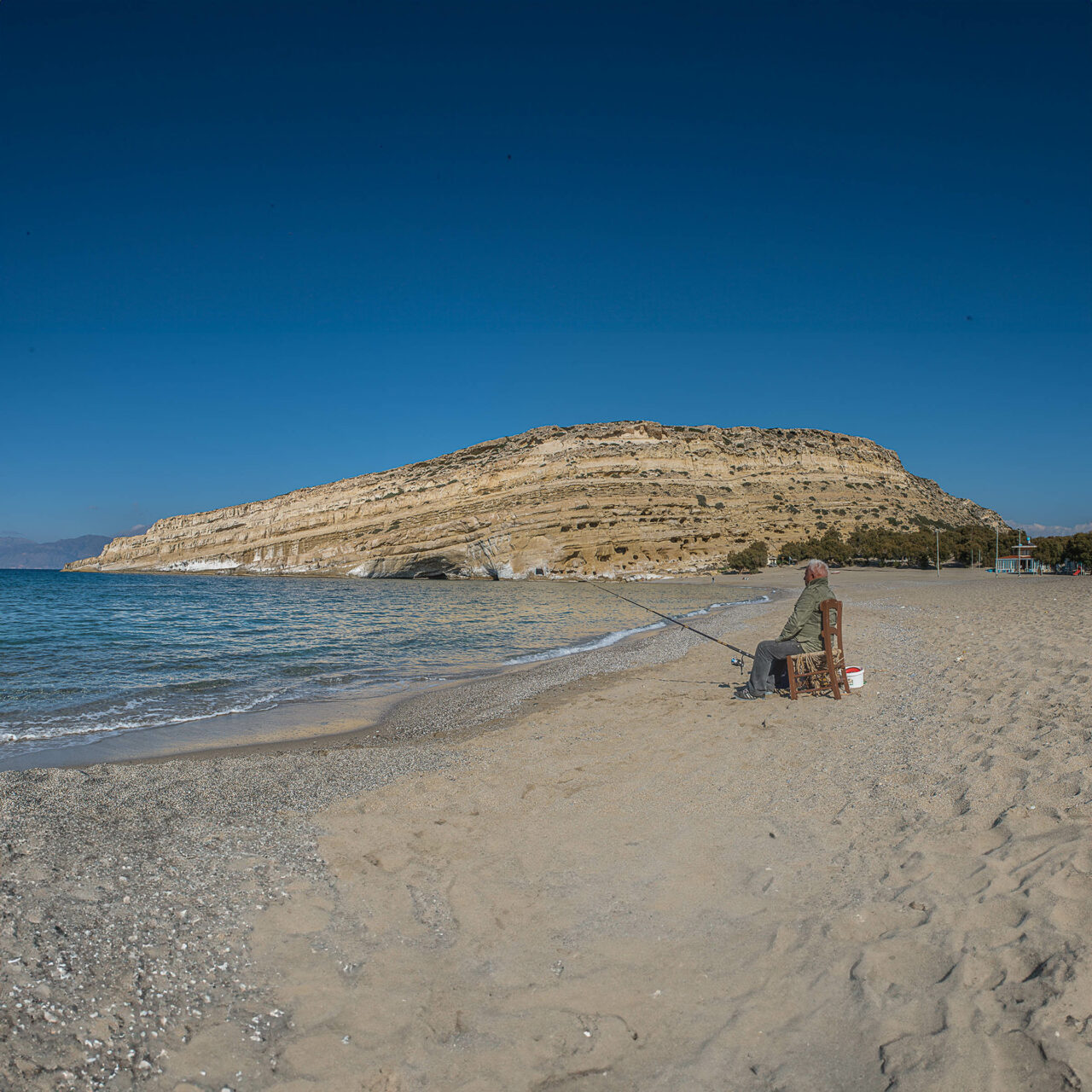 Matala beach, the caves