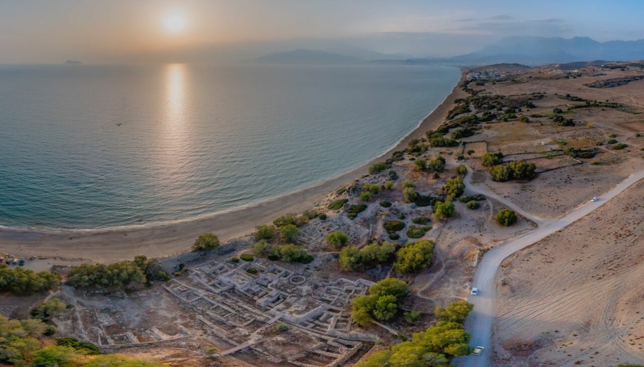 Sunset in Kommos beach