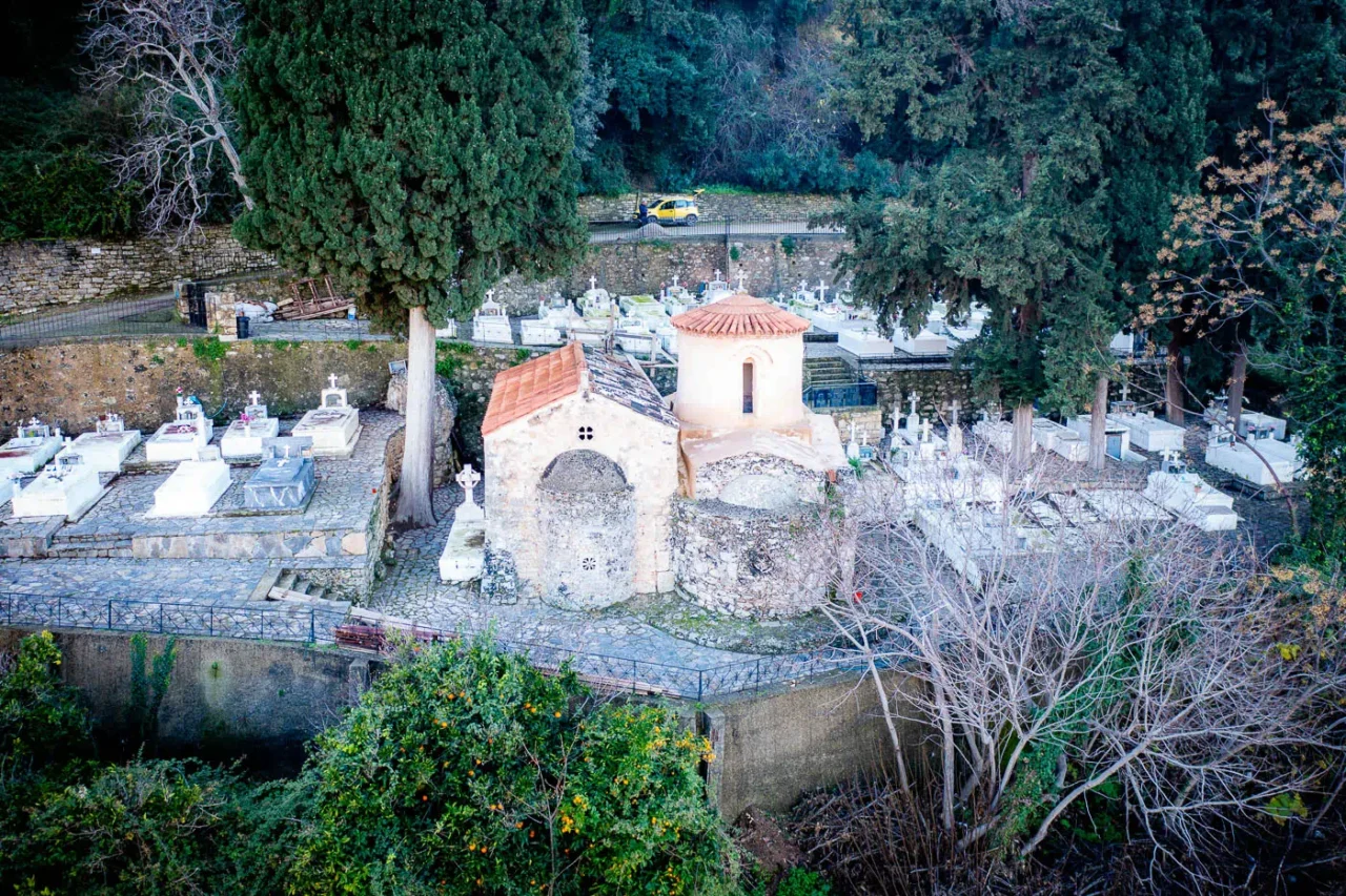 Sotiras Christos temple in ancient Eleutherna