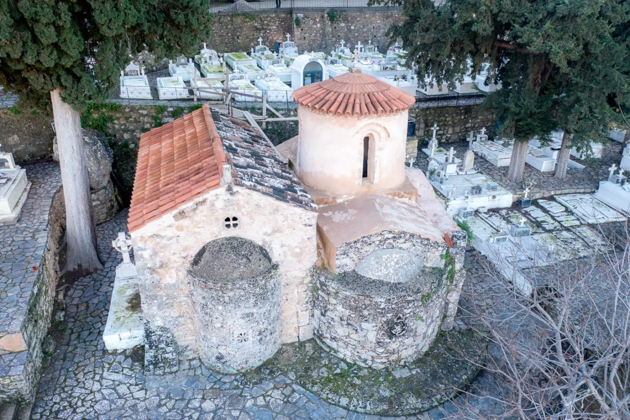 Sotiras Christos temple in ancient Eleutherna