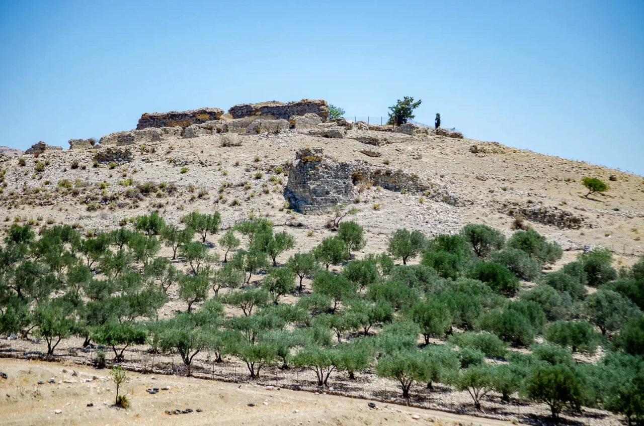 Gortyna acropolis in south Crete