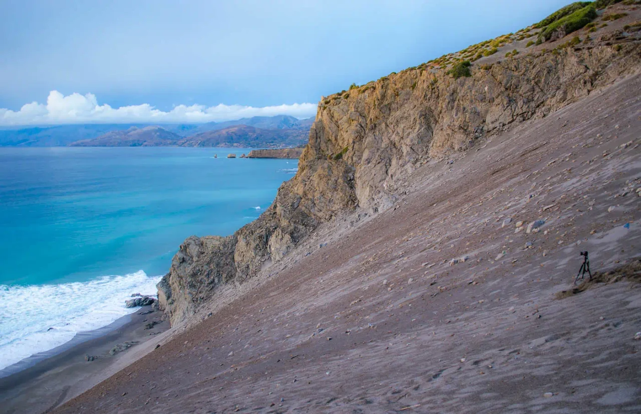 Agios Pavlos sand dunes beach in south Rethymno, Crete