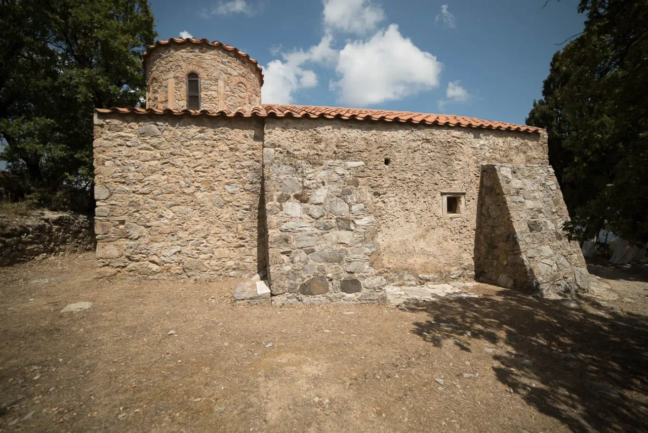 Afentis Christos church in Kaloeidena monastery, near Ano Meros in Crete