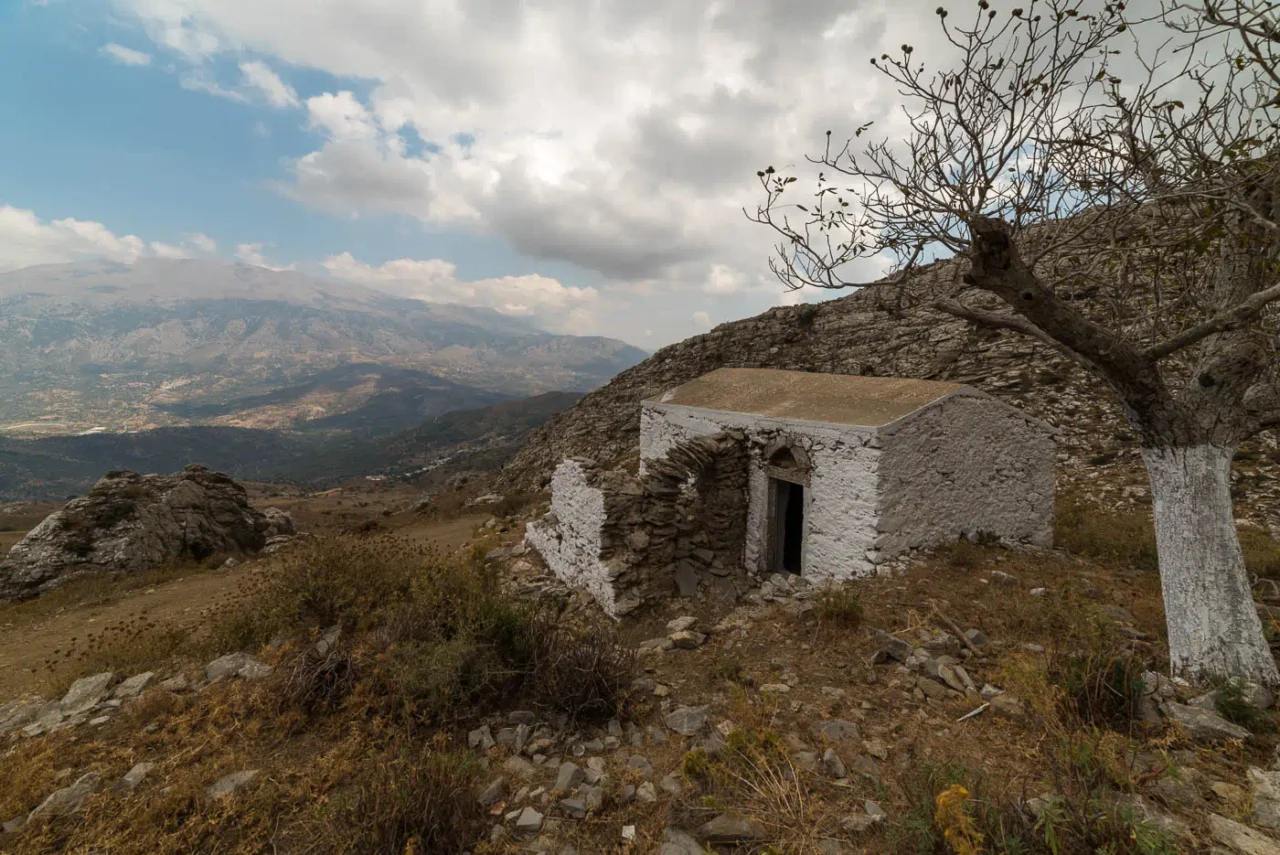 Panagia Kryoneritissa in Kentros mountain south of Ano Meros in Amari Crete