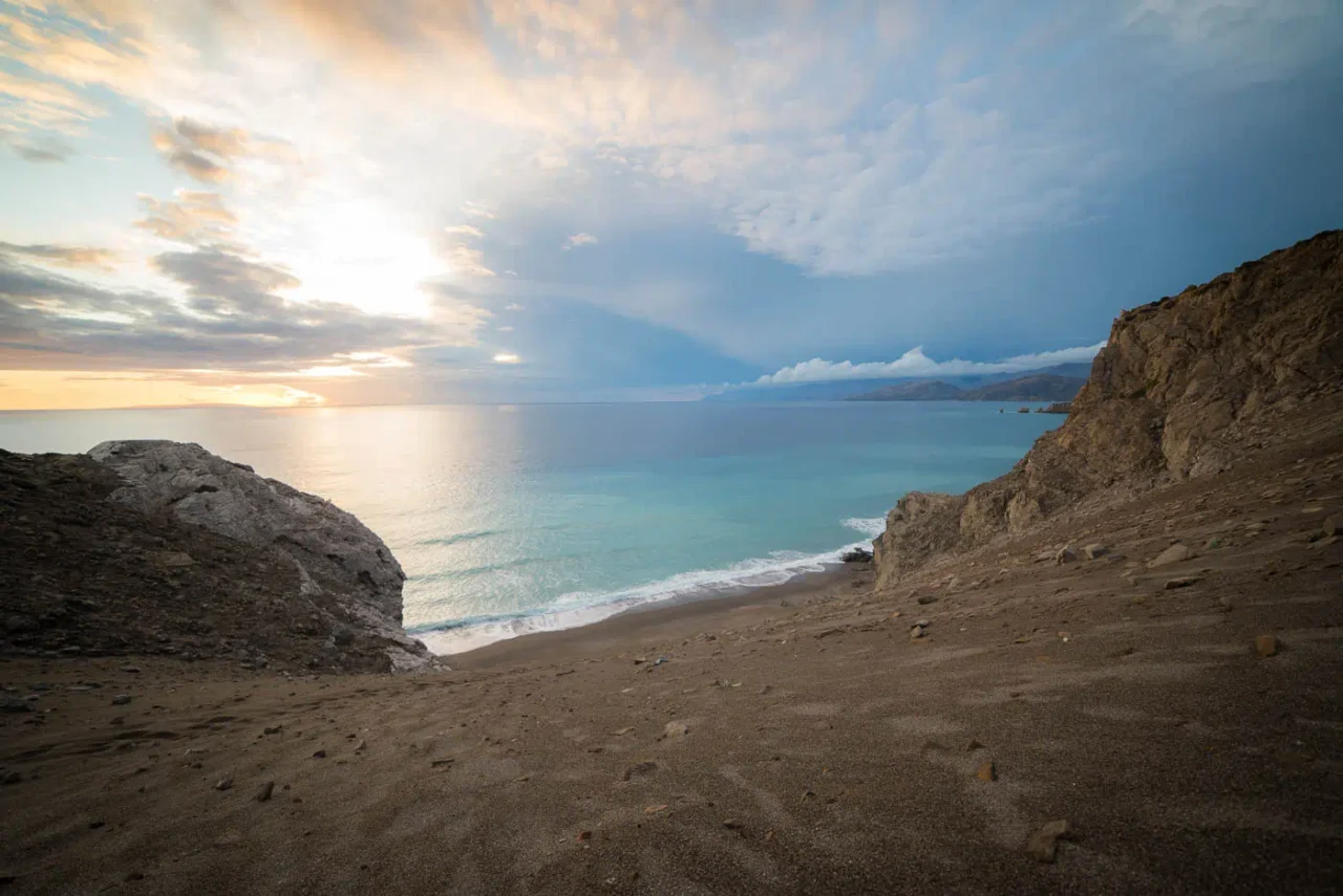 Agios Pavlos sand dunes beach in south Rethymno, Crete