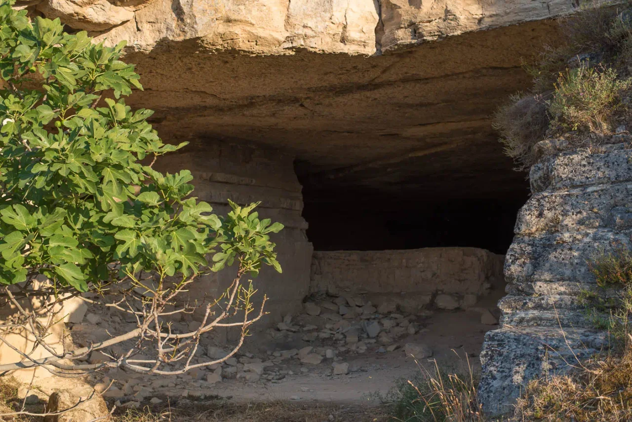 Small Labyrinth cave entrance, near Gortyna Crete