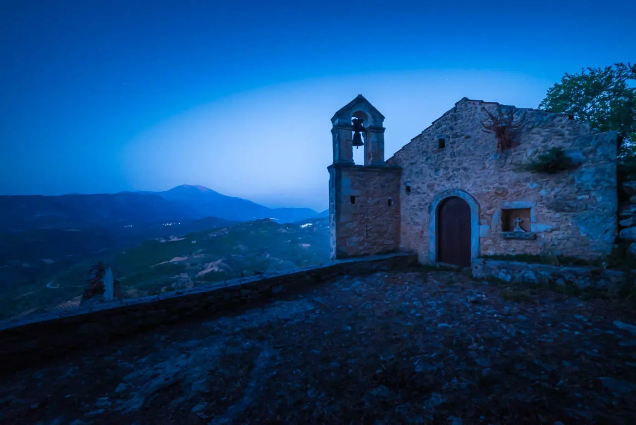 Agios Antonios monastery in Veni hill, Crete