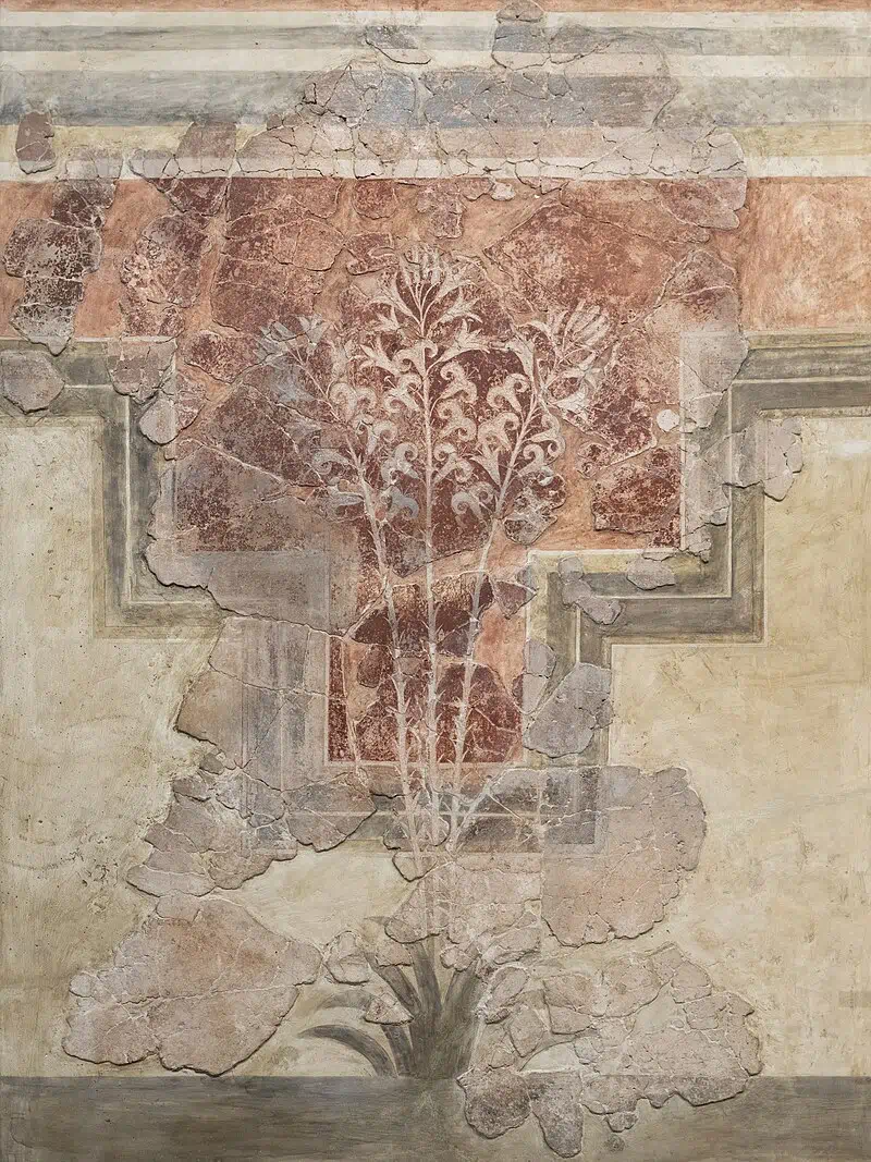 Lily fresco from Amnissos Crete, Gleb Simonov, From Wikimedia Commons