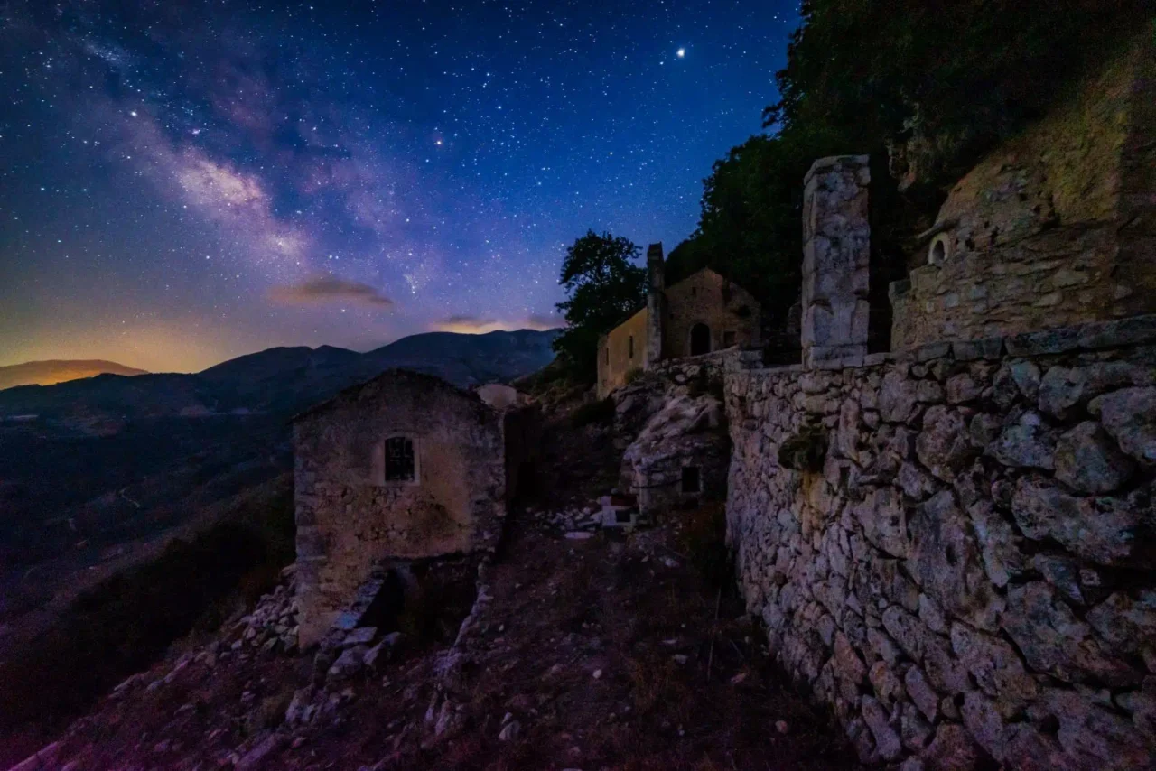 Agios Antonios monastery in Veni hill, Crete