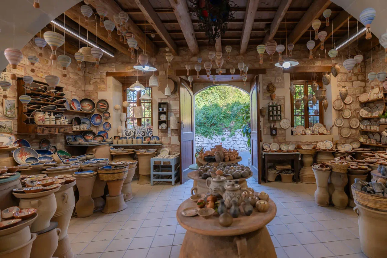 Keramion pottery in Margarites Crete