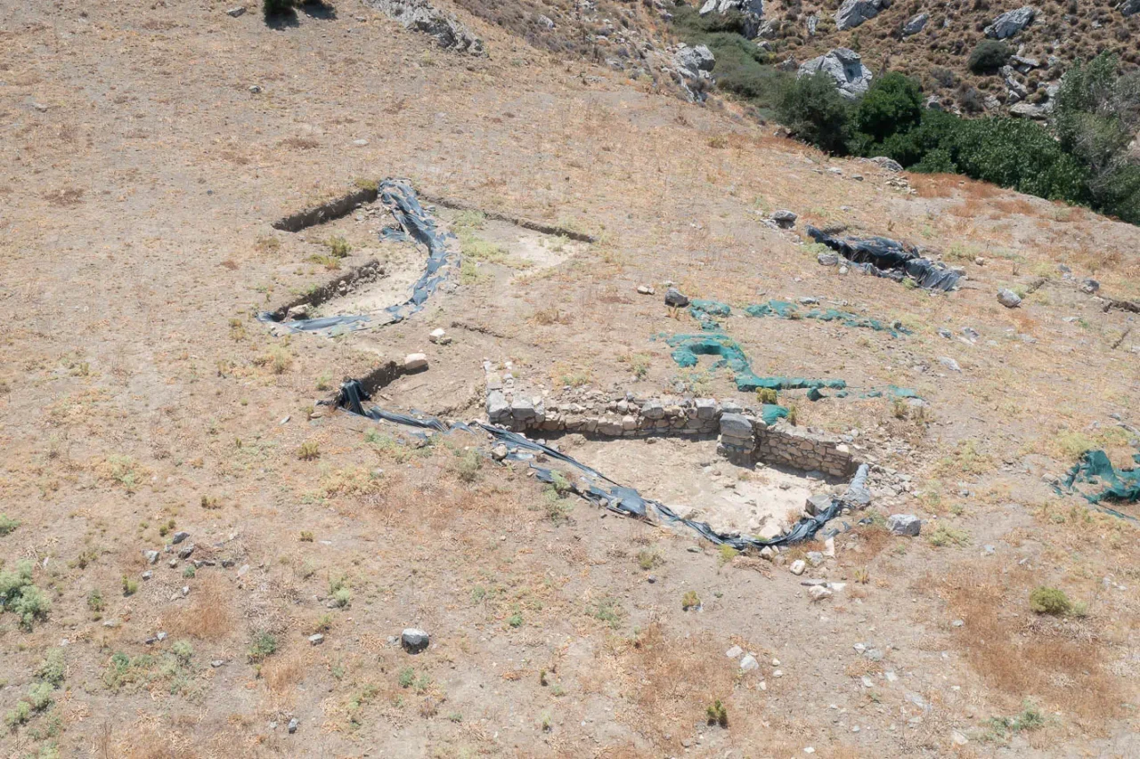 Koumasa Minoan settlement in north Asterousia mountain in south Crete