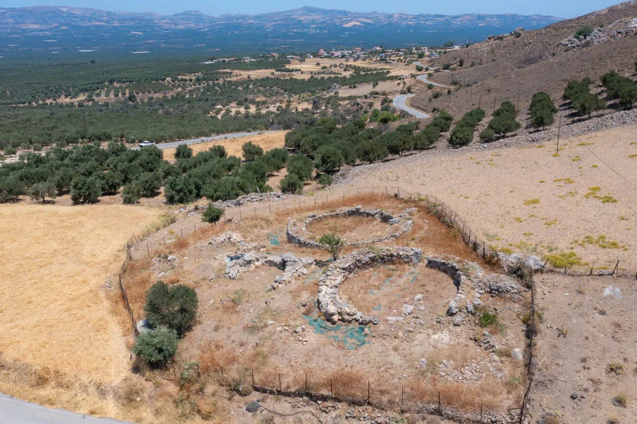 Minoan Tholos Tombs in the Minoan cemetery in Koumasa Asterousia in south Crete