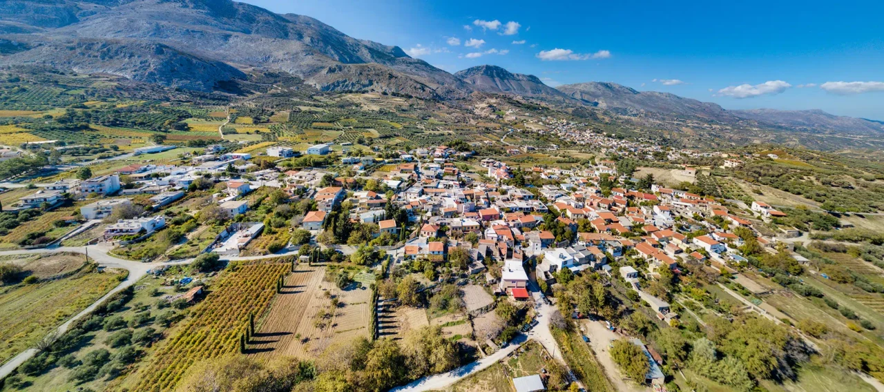 Ano Asites and Kato Asites and the eastern slopes of Psiloritis mountain in Crete