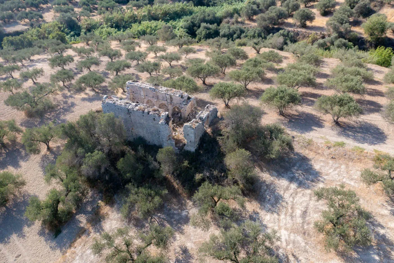 Ruins of Church of Michail Archangelos in Skalani Heraklion Crete