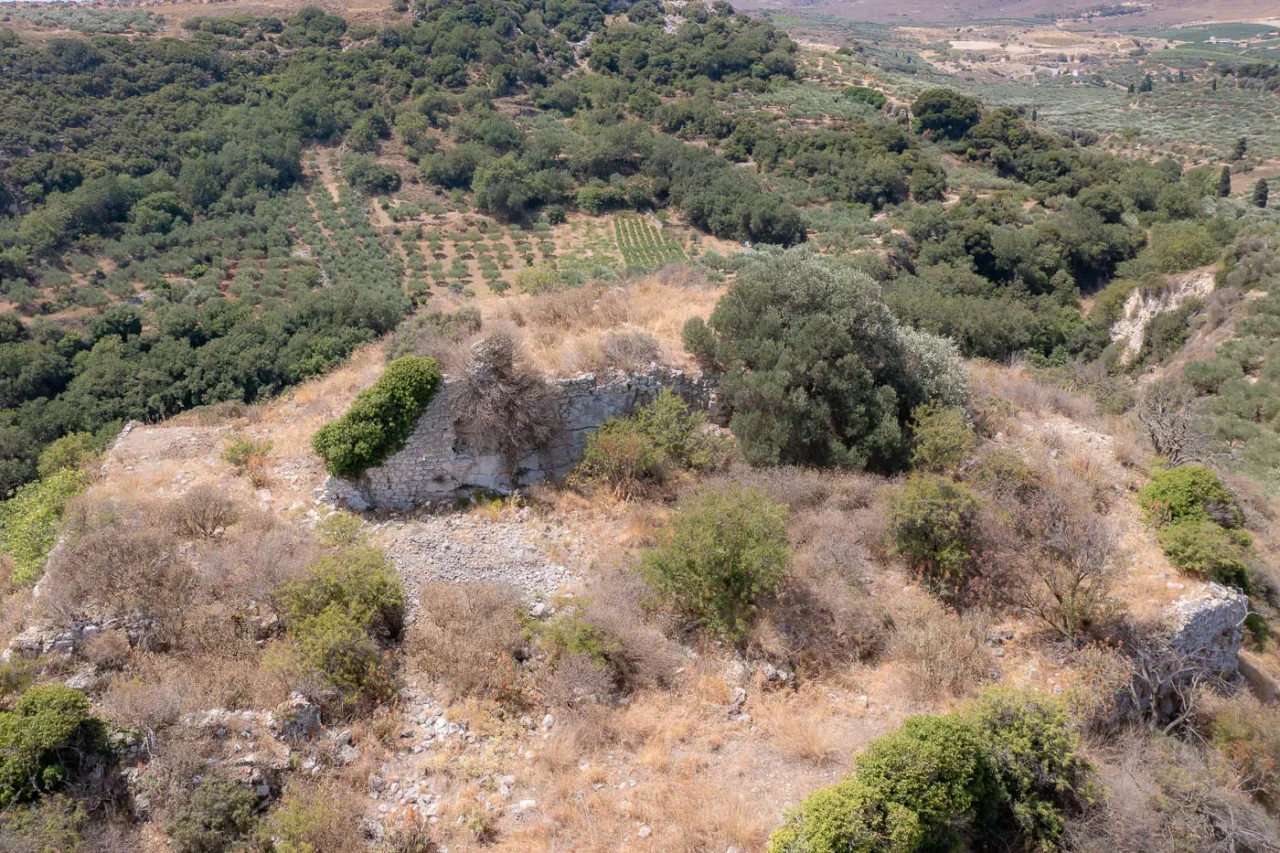 Melesses Byzantine fortress in Heraklion Crete