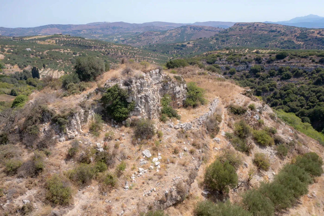 Melesses Byzantine fortress in Heraklion Crete