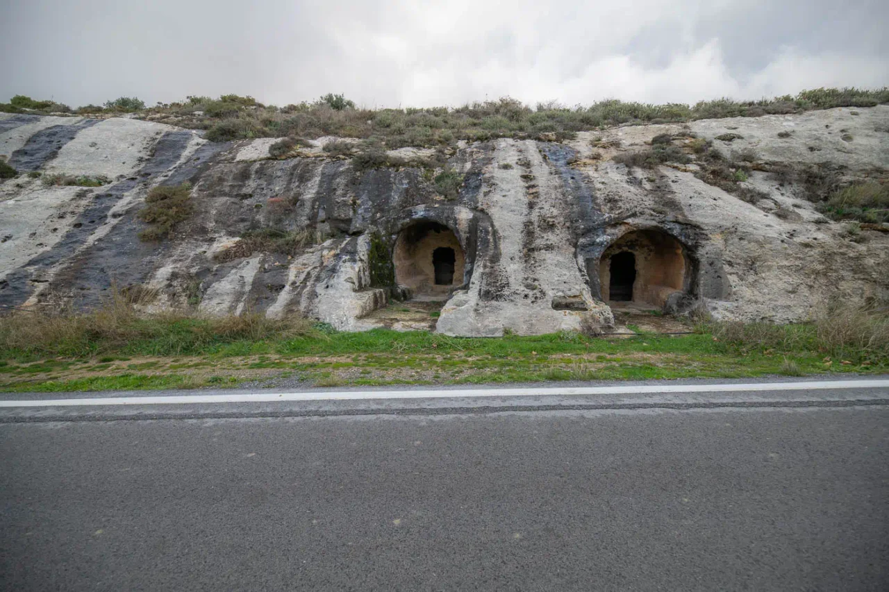 Necropolis Siderospilia near ancient Rizinia in Prinias Crete