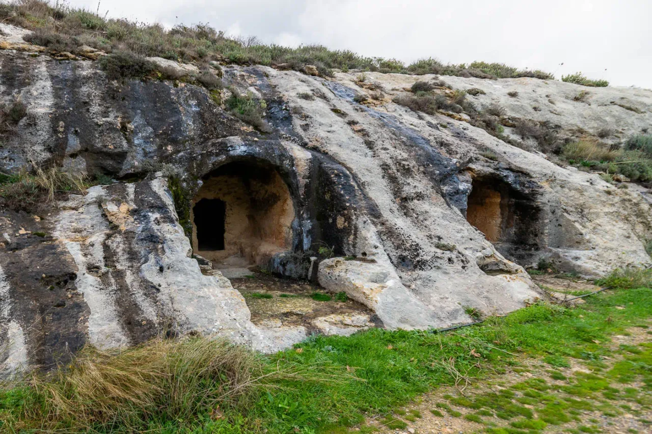 Necropolis Siderospilia near ancient Rizinia in Prinias Crete