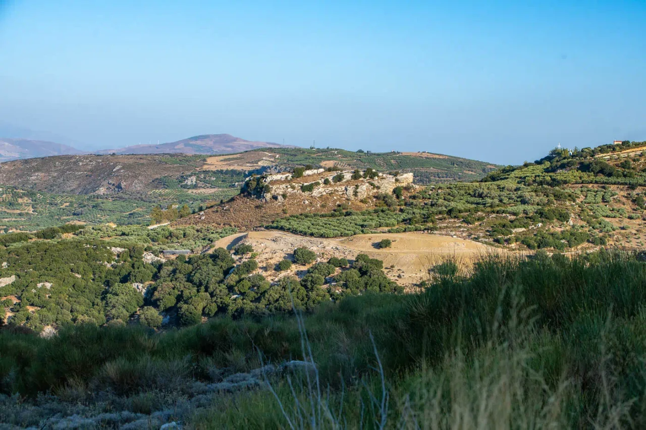 Kastellas hill next to Agios Georgios Gorgolaini in Kato Asites Crete