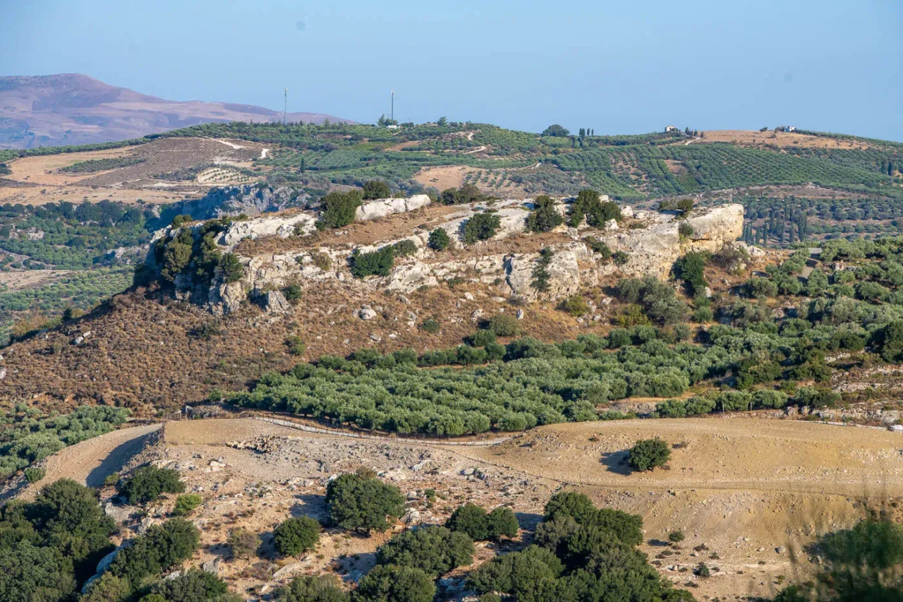 Kastellas hill next to Agios Georgios Gorgolaini in Kato Asites Crete