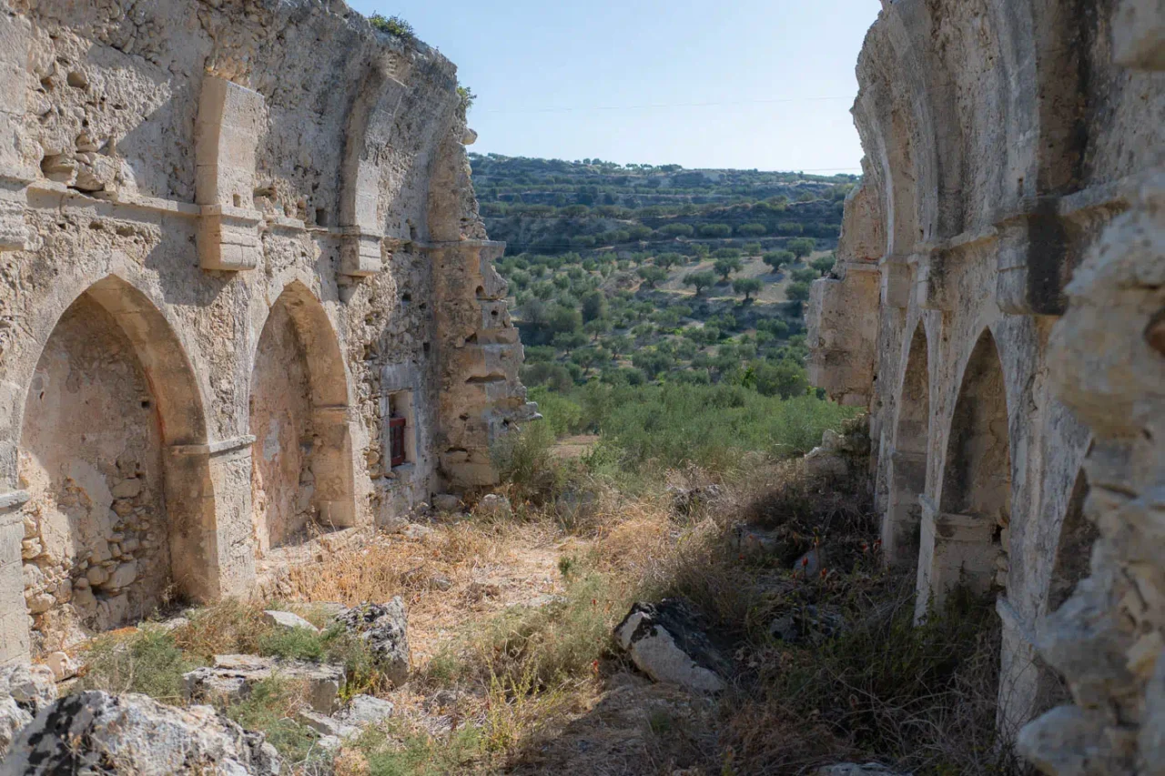 Ruins of Church of Michail Archangelos in Skalani Heraklion Crete