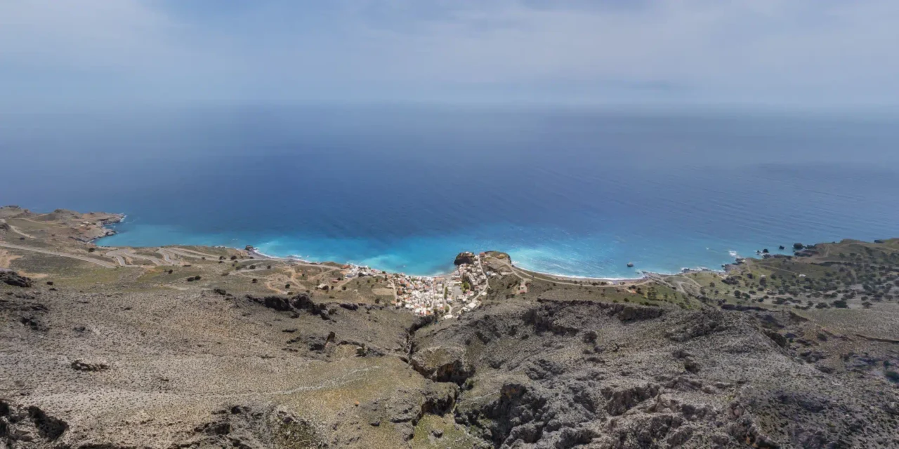 Treis Ekklisies settlement, south of Abas gorge and waterfall in Asterousia mountain