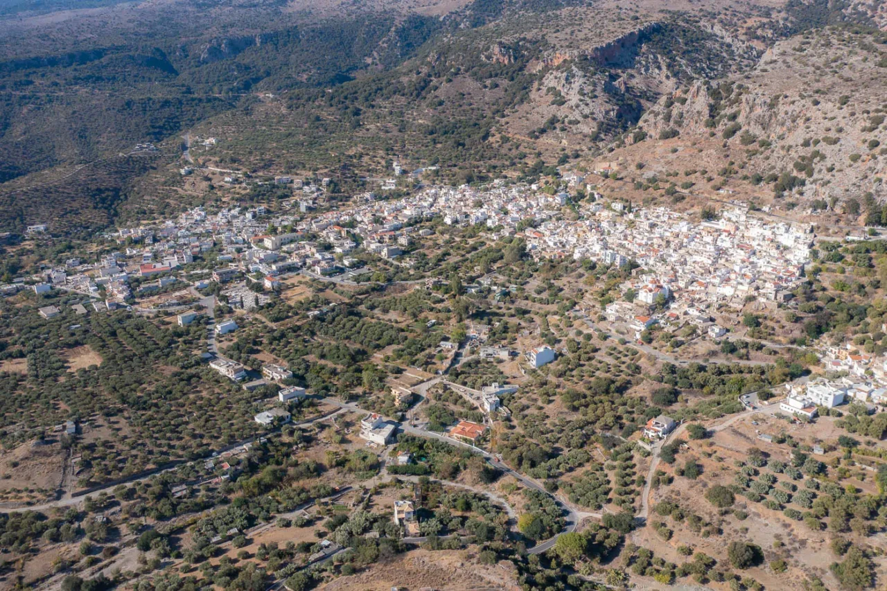 Kritsa settlement in Agios Nikolaos Crete