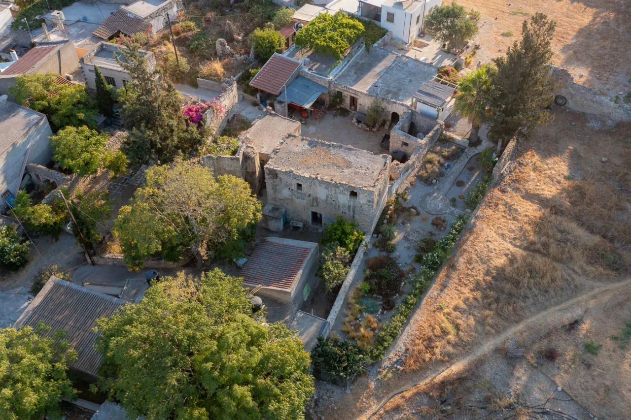 The Agriolidis tower in Agios Ioannis near Kamilari and Phaistos Crete