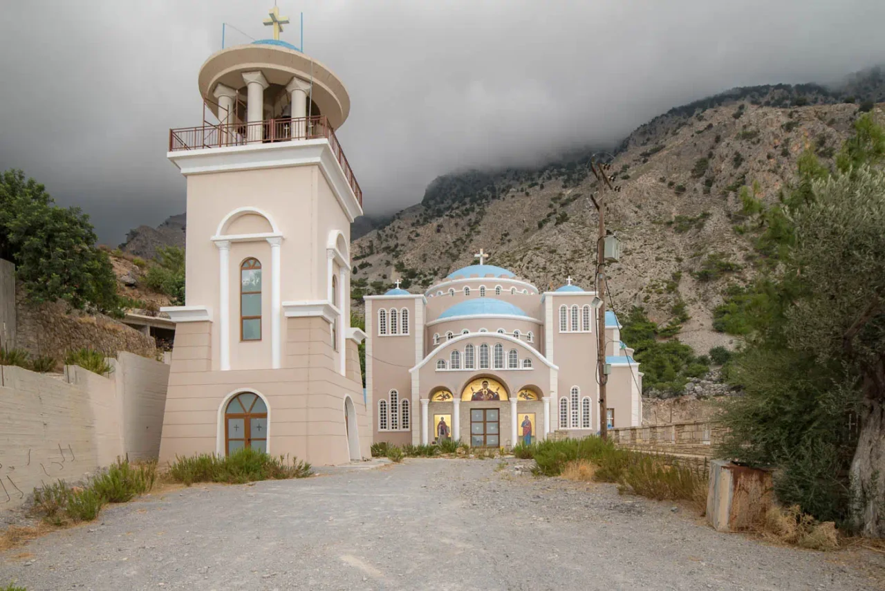 Agios Nikolaos Monastery near Rouvas gorge, in Zaros Crete