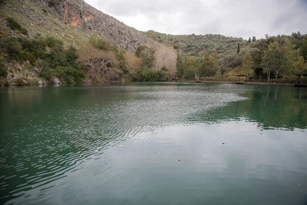 Votomos lake in Zaros Crete