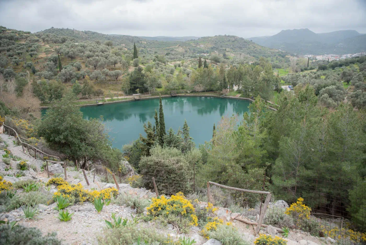 Votomos lake in Zaros Crete