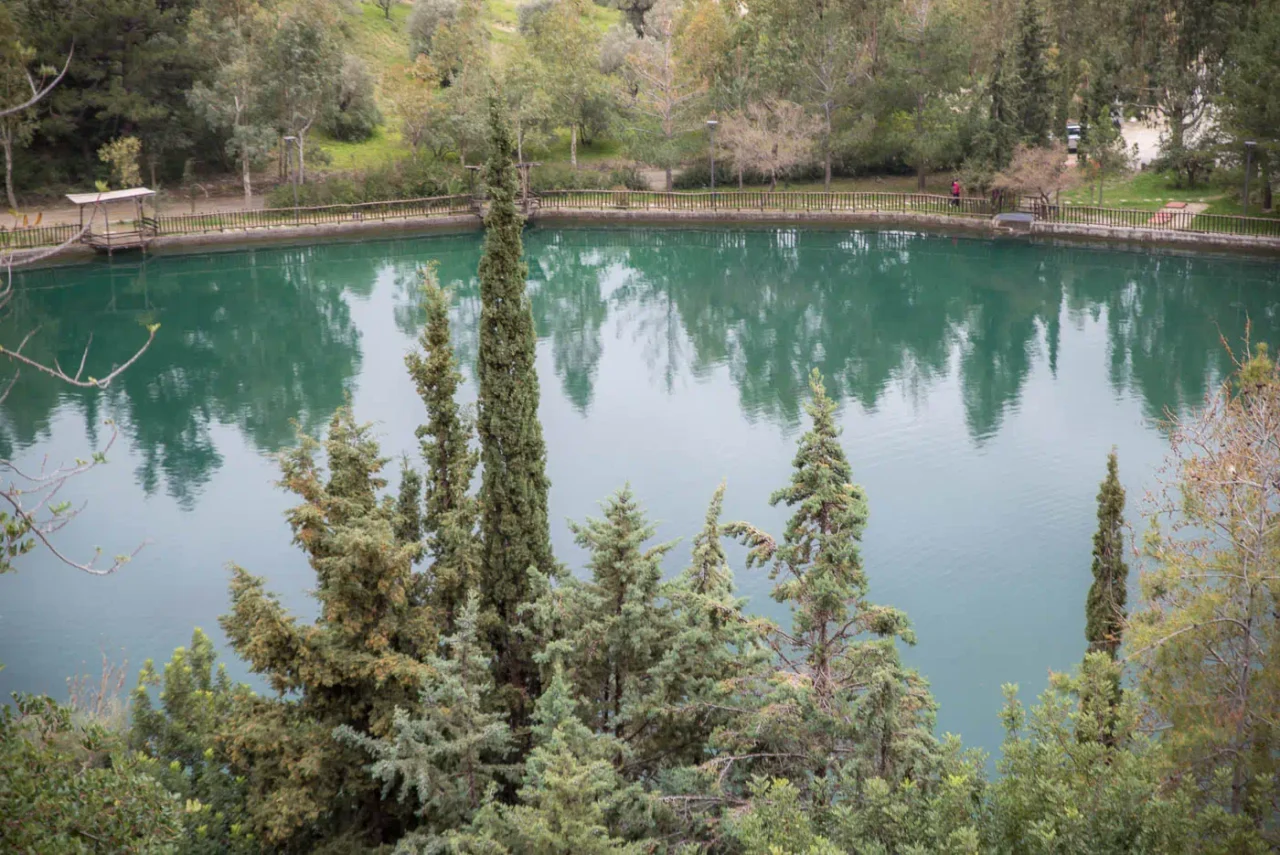 Votomos lake in Zaros Crete