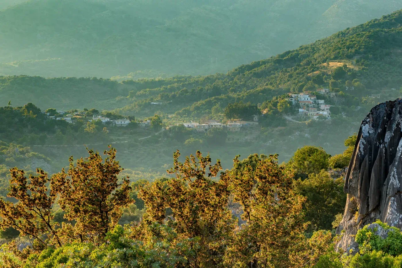 Chonos village in Mylopotamos Rethymno Crete