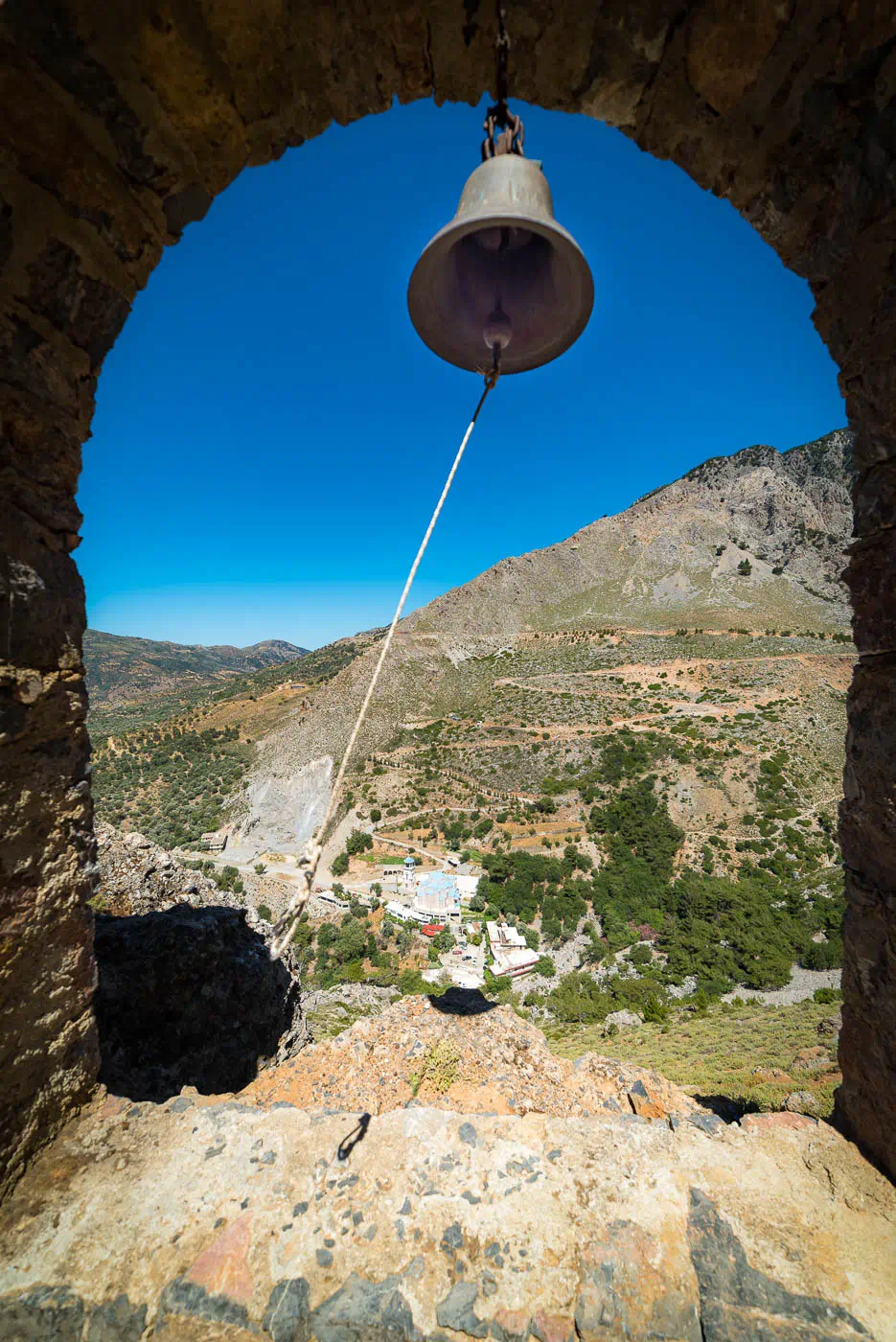 Agios Efthimios Hermitage, above Agios Nikolaos monastery at the exit of Rouvas gorge