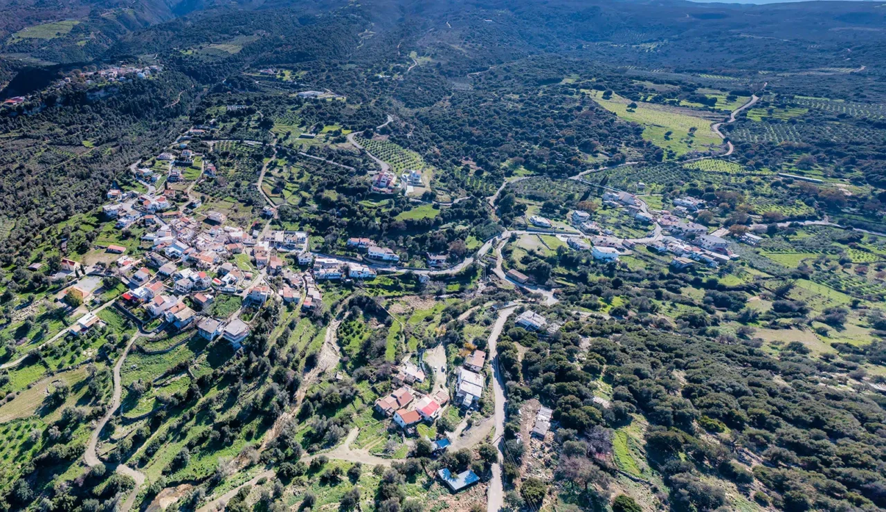 Eleftherna village near Ancient Eleutherna