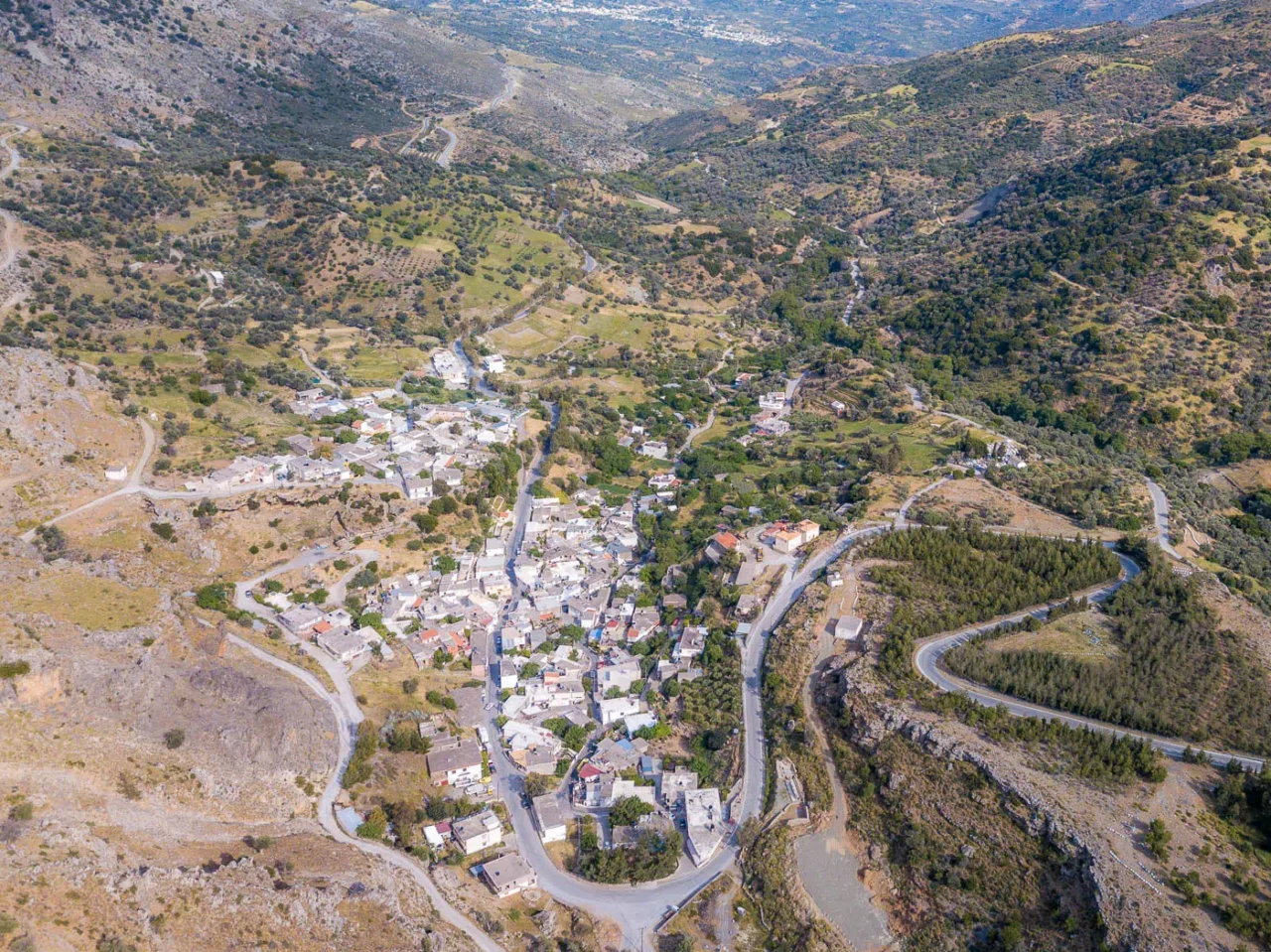 Vorizia village in south Psiloritis mountain Crete