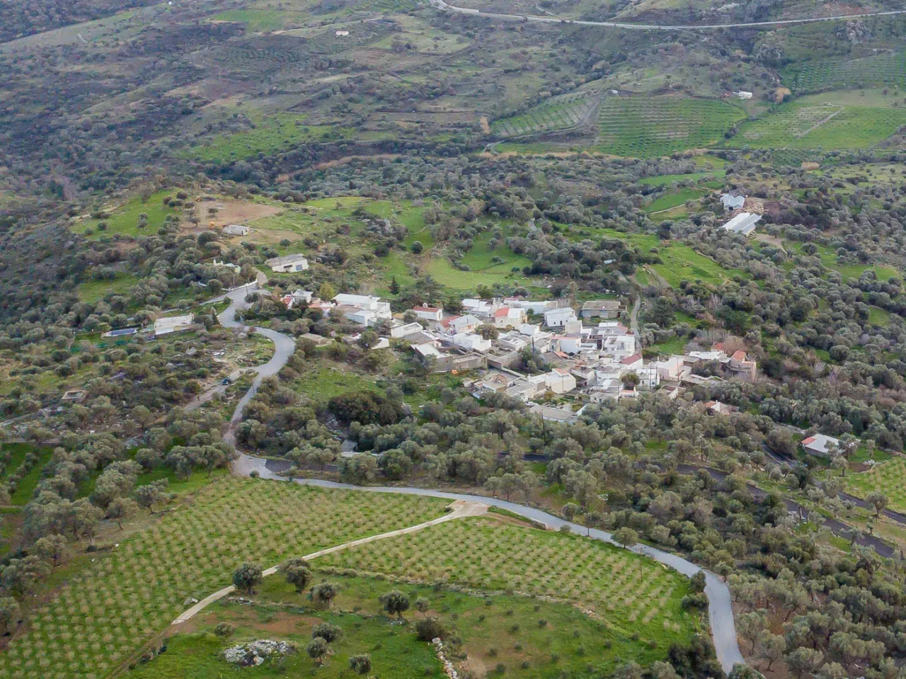 Orne village in south Kentros mountain in Crete