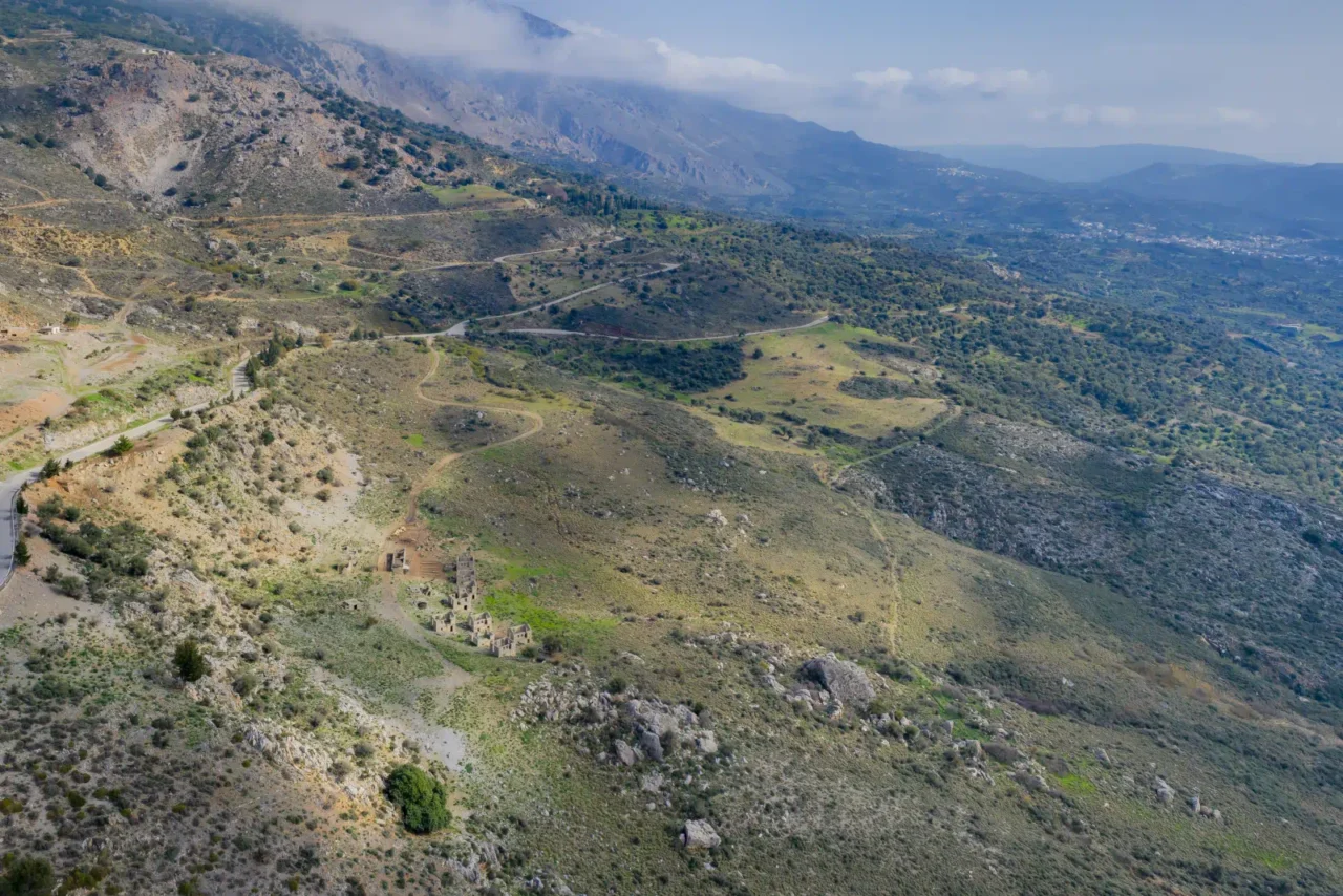 The never built new Vorizia village in south Psiloritis mountain Crete