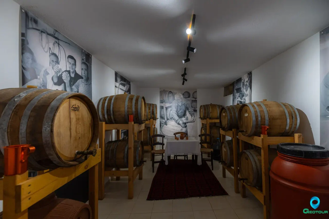 The cellar of the Wine museum in Kainourio Chorio