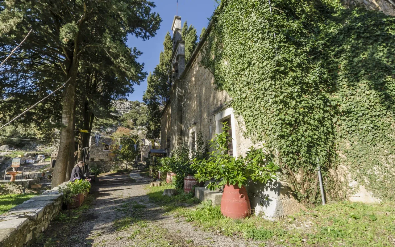 Vidiani monastery in Lasithi plateau in Crete