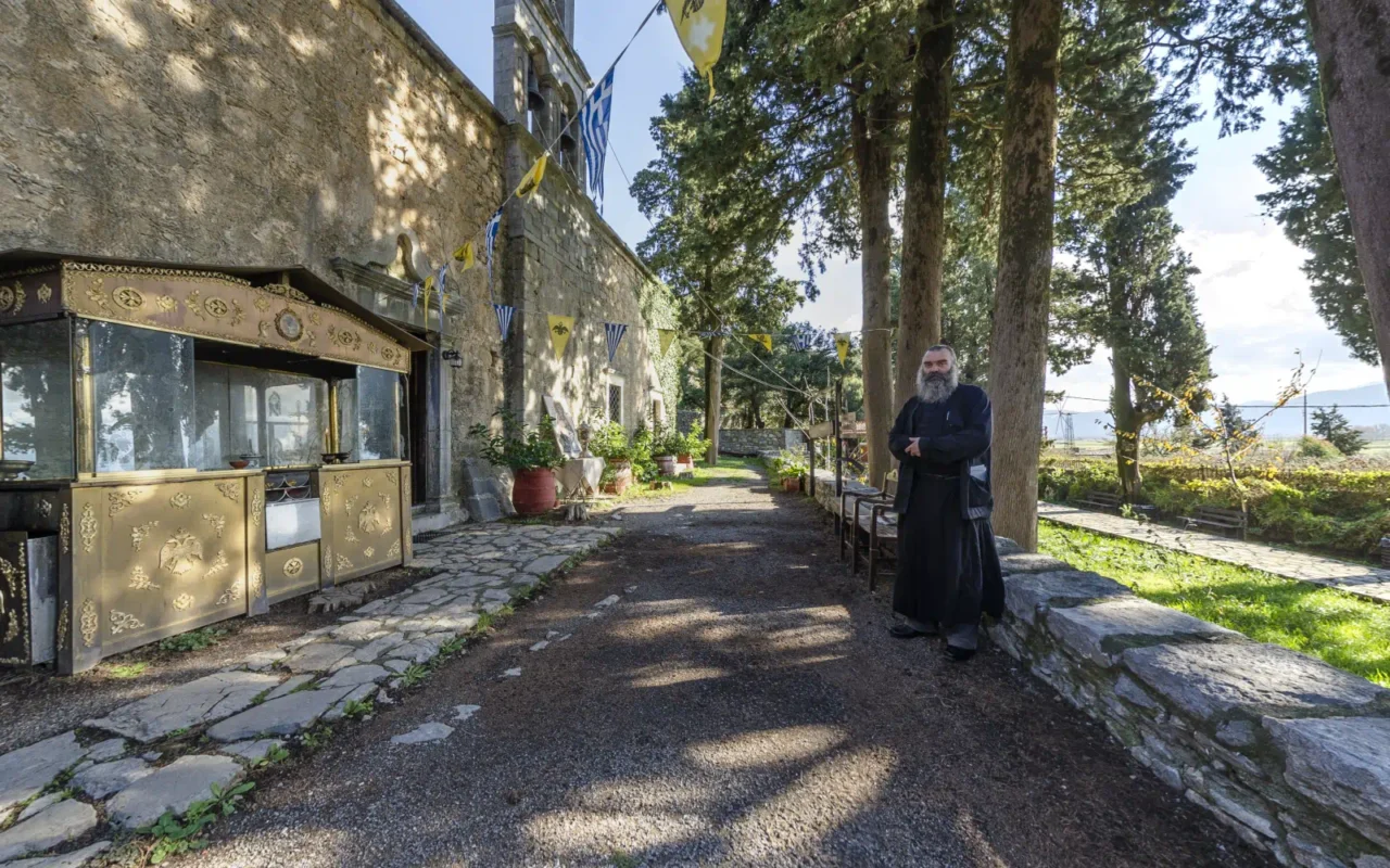 Vidiani monastery in Lasithi plateau in Crete