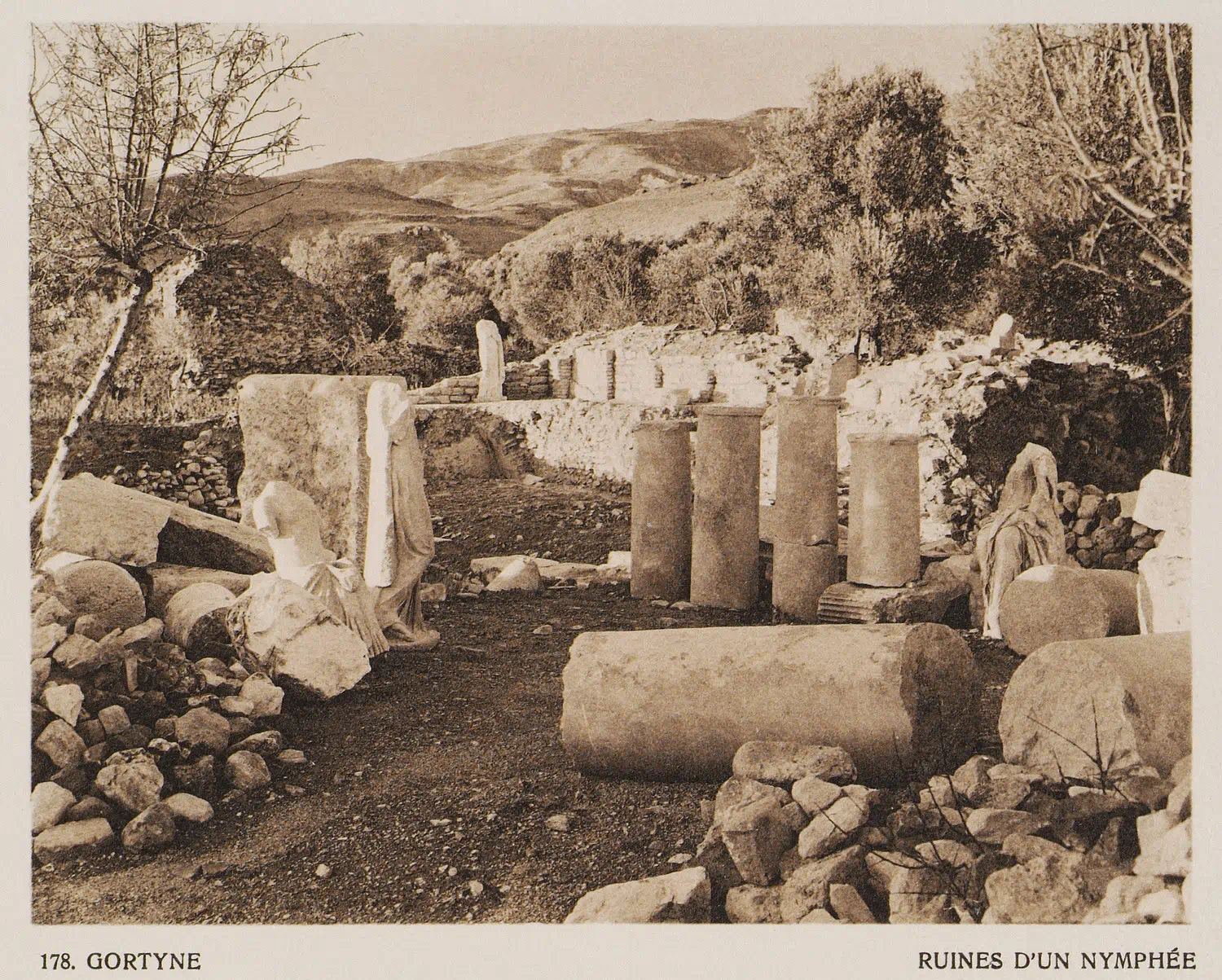 PHOTO BY BOISSONNAS, Frédéric, 1919. The remains of the Nymphaeum of Gortyn, Crete