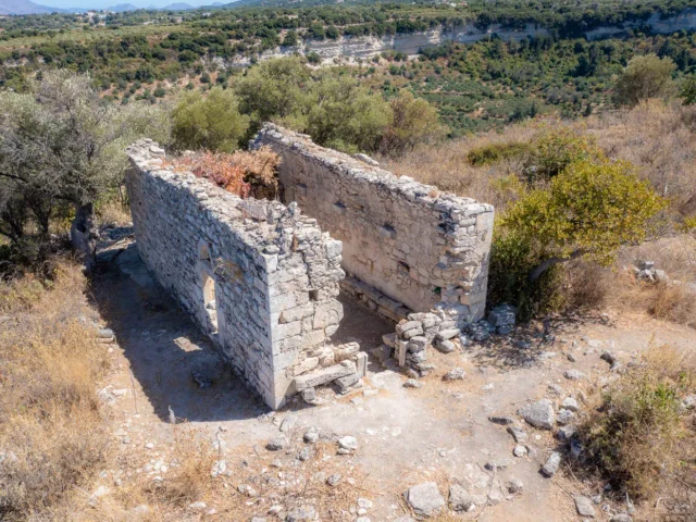 Agia Anna at the top of Prines Hill in ancient Eleutherna