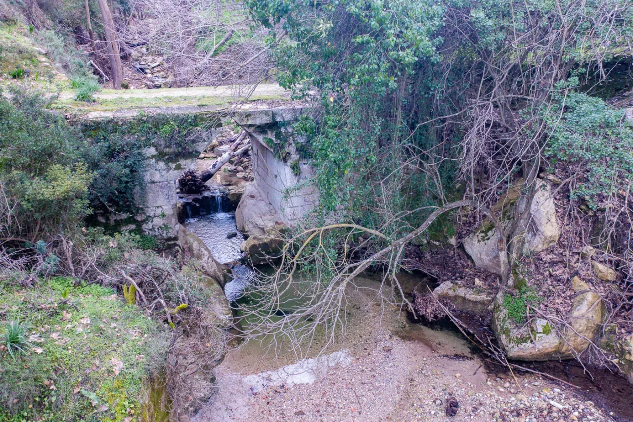 Hellenistic bridge at ancinet Eleutherna