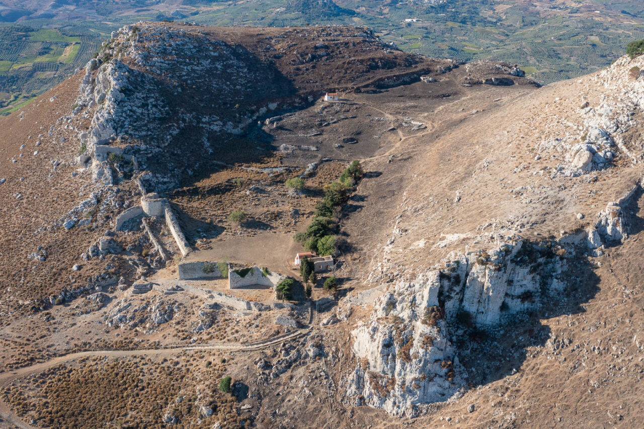 Temenos or Nikiforos Fokas or Rocca fortress in Profitis Ilias Crete