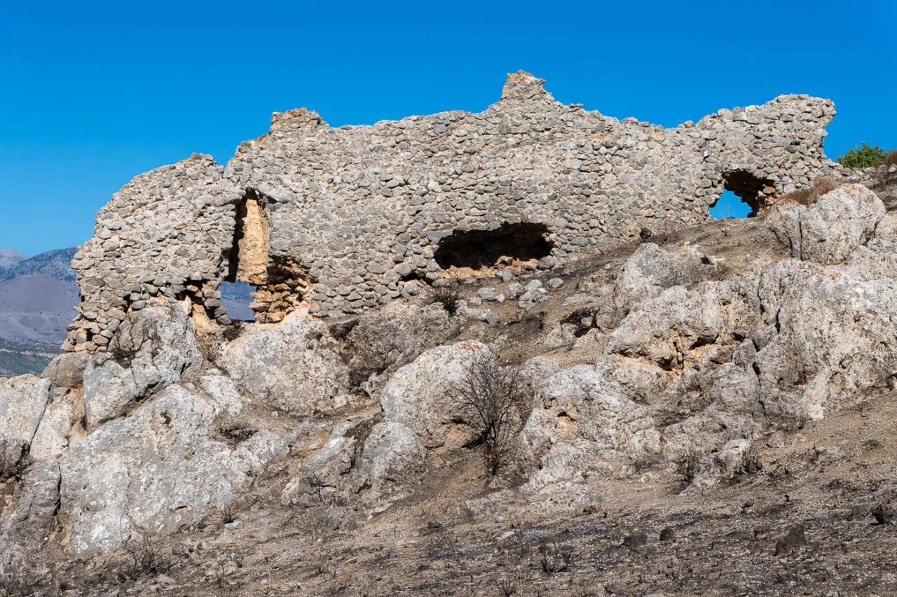 Temenos or Nikiforos Fokas or Rocca fortress in Profitis Ilias Crete