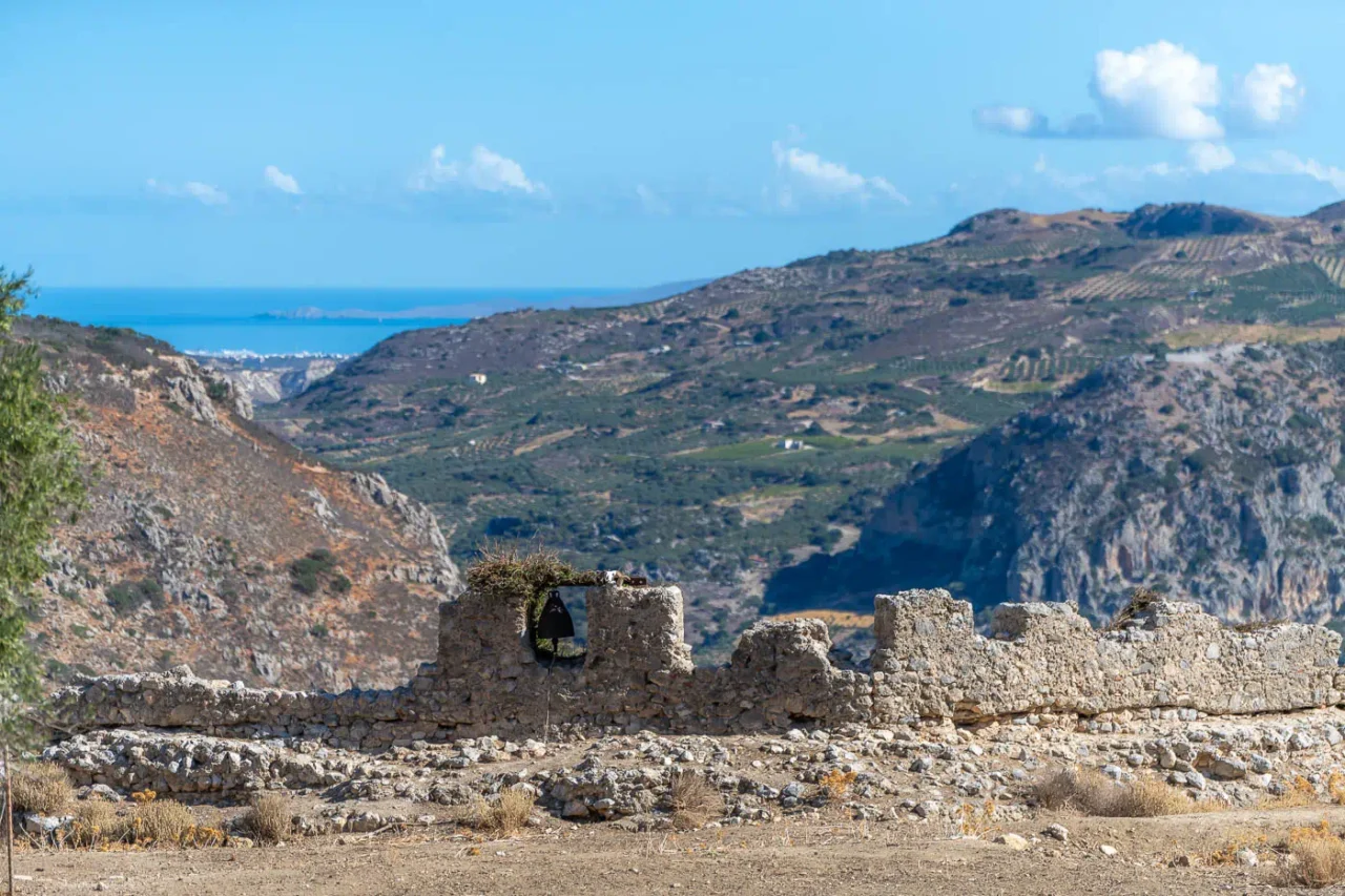 Temenos or Nikiforos Fokas or Rocca fortress in Profitis Ilias Crete