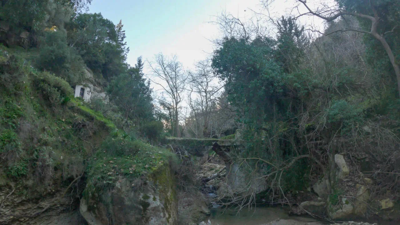 Hellenistic bridge at ancinet Eleutherna