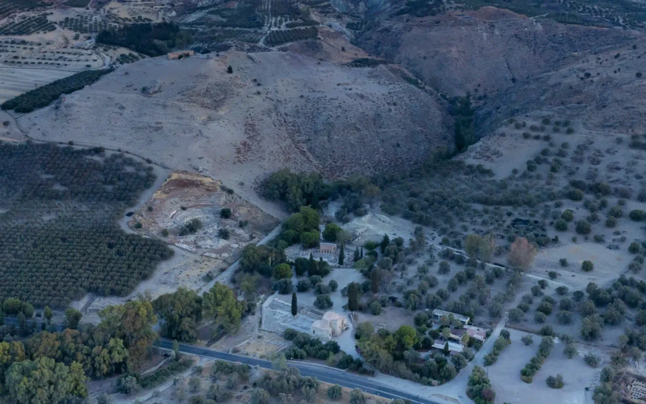 Gortyna archaeological site in south Crete