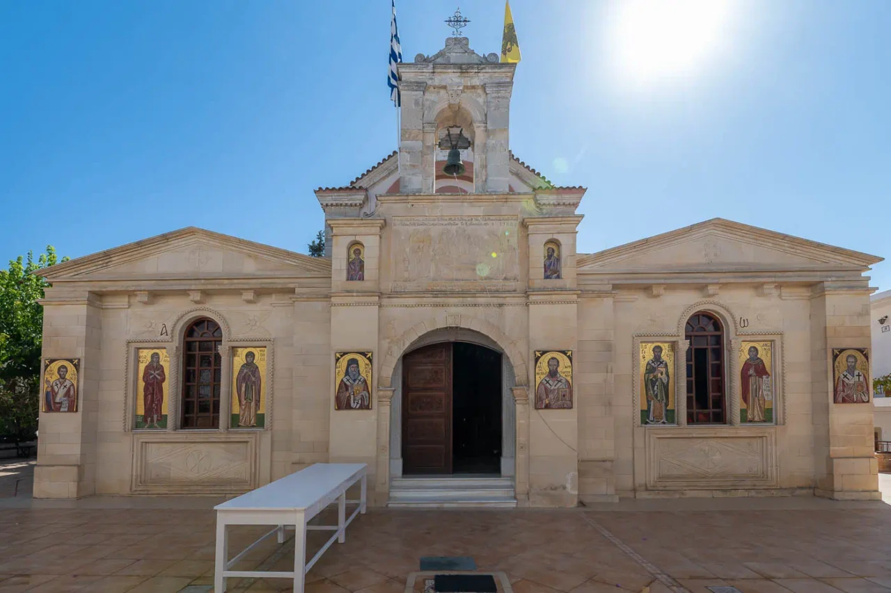 Outside Panagia Kalyviani monastery